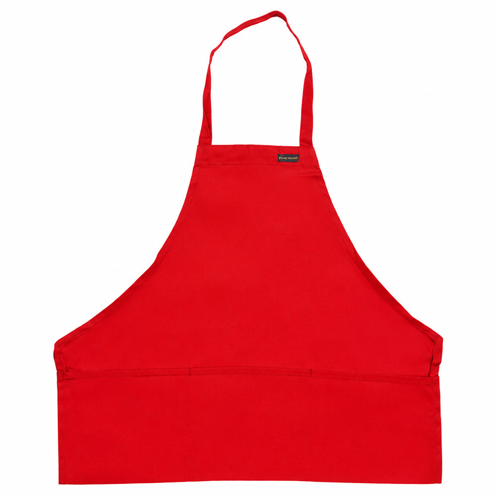 Front-of-the-House Bib Apron 27" L x 28" W, Red