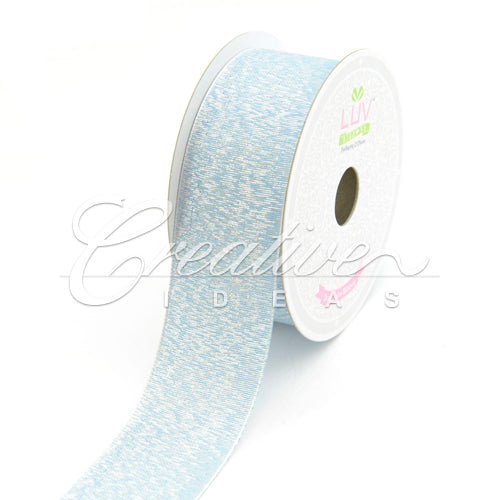 1 1/2" Metallic Shimmering Ribbon - 10 Yards (Blue)