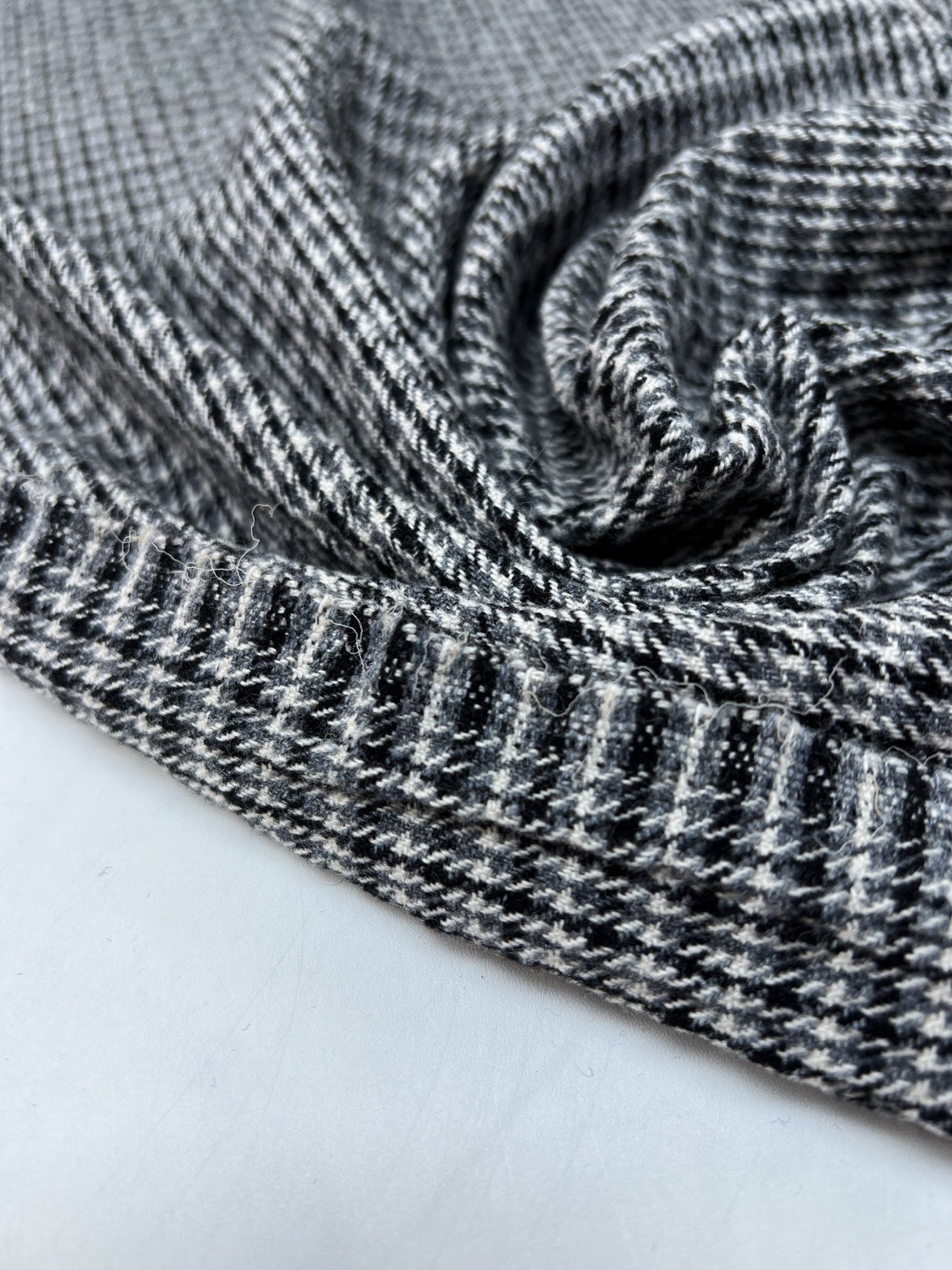 Wool Tweed White Shade Fabric