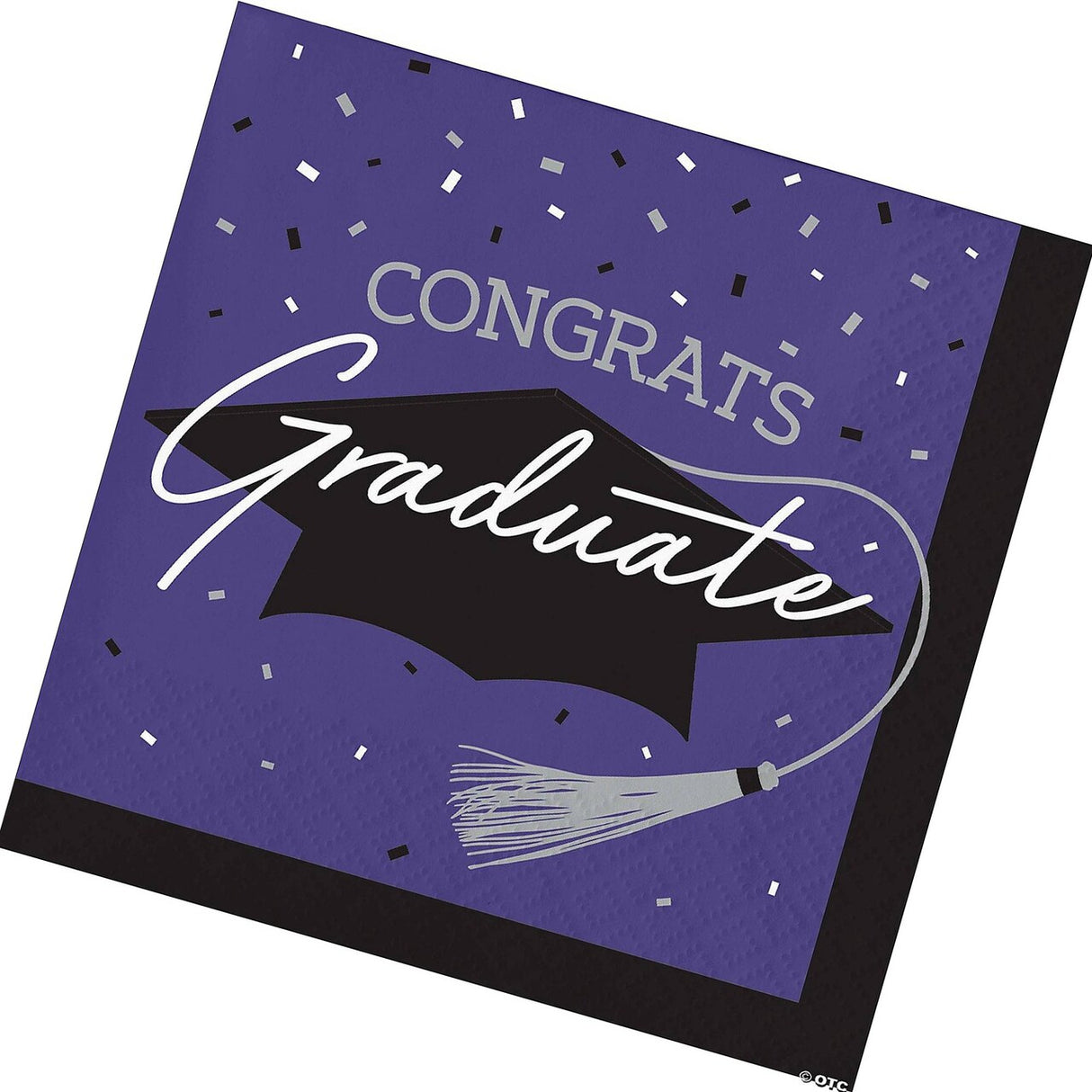 Creative Converting School Spirit Purple Graduation Paper Beverage Napkins, 108 ct.