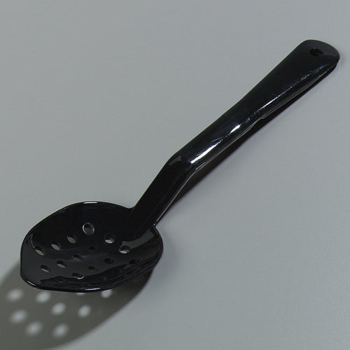 Carlisle 11" Black Perforated Serving Spoon