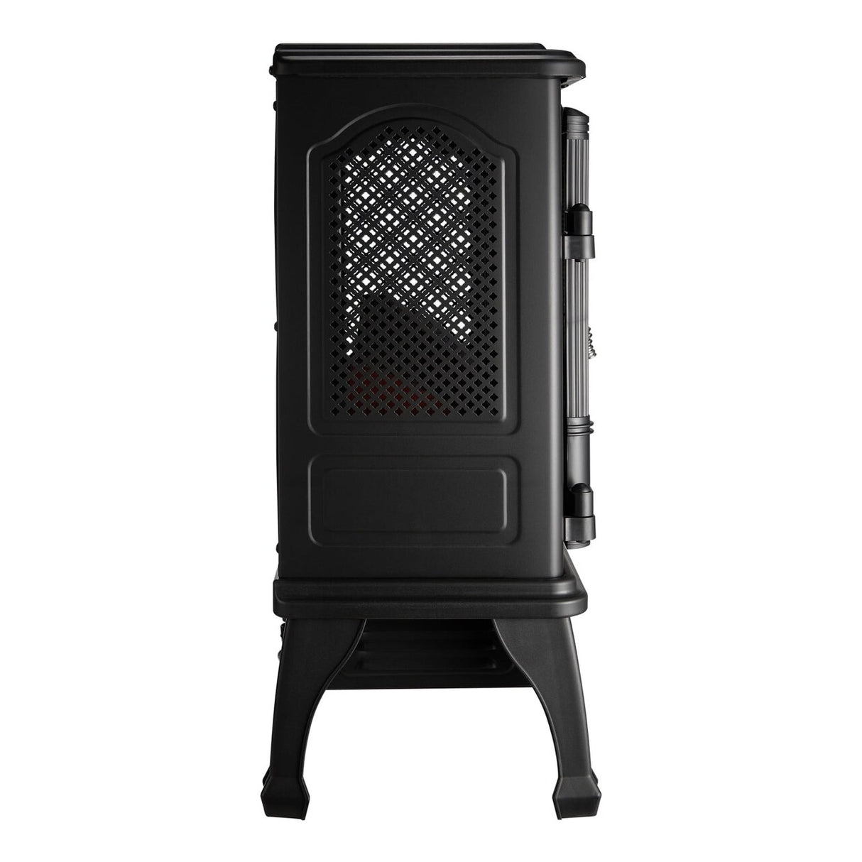 Mainstays New 2-Setting 3D Electric Stove Heater with Life-like Flame, Black