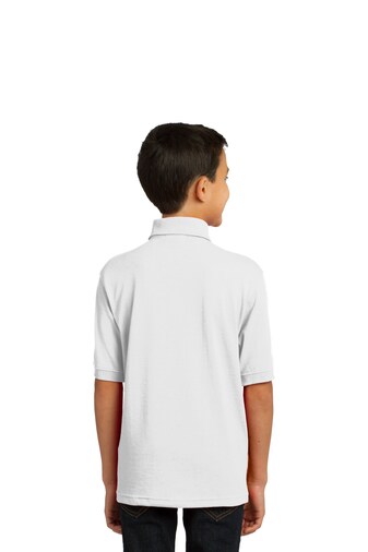 12 Pack : Port & Company® Youth Core Blend Jersey Knit Polo
