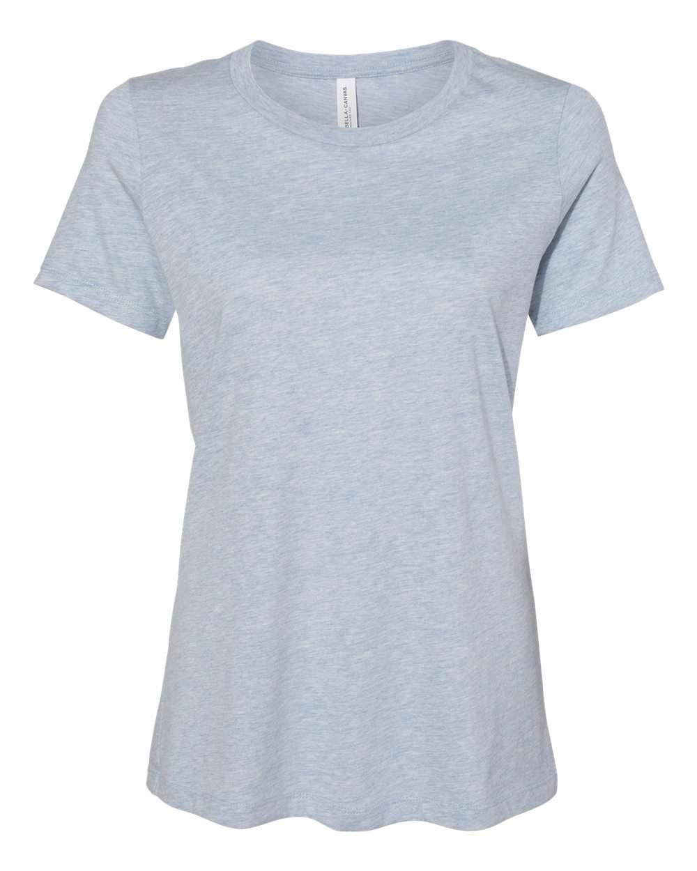BELLA + CANVAS® Women's Relaxed Fit Heather CVC Crewneck Tee