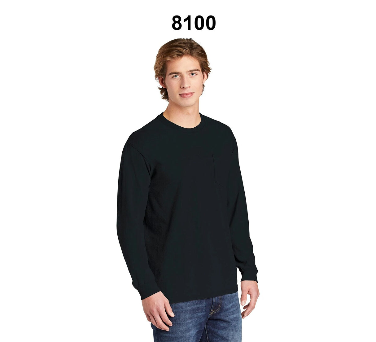 Bayside® USA-Made Long Sleeve Pocket T-Shirt