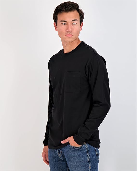 Bayside® USA-Made Long Sleeve Pocket T-Shirt