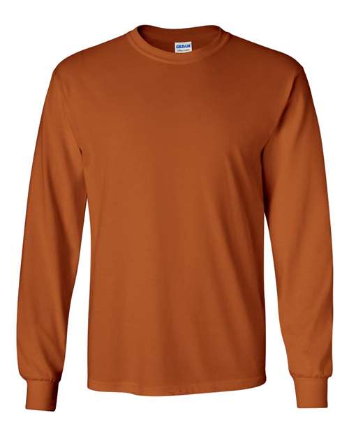 Gildan® Ultra Cotton Crewneck Long Sleeve T-Shirt Soft & Durable