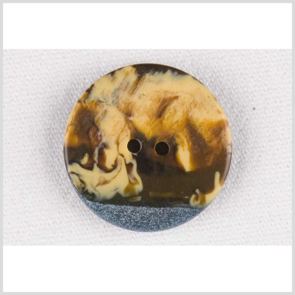 Beige/Brown Plastic Button - 32L/20mm