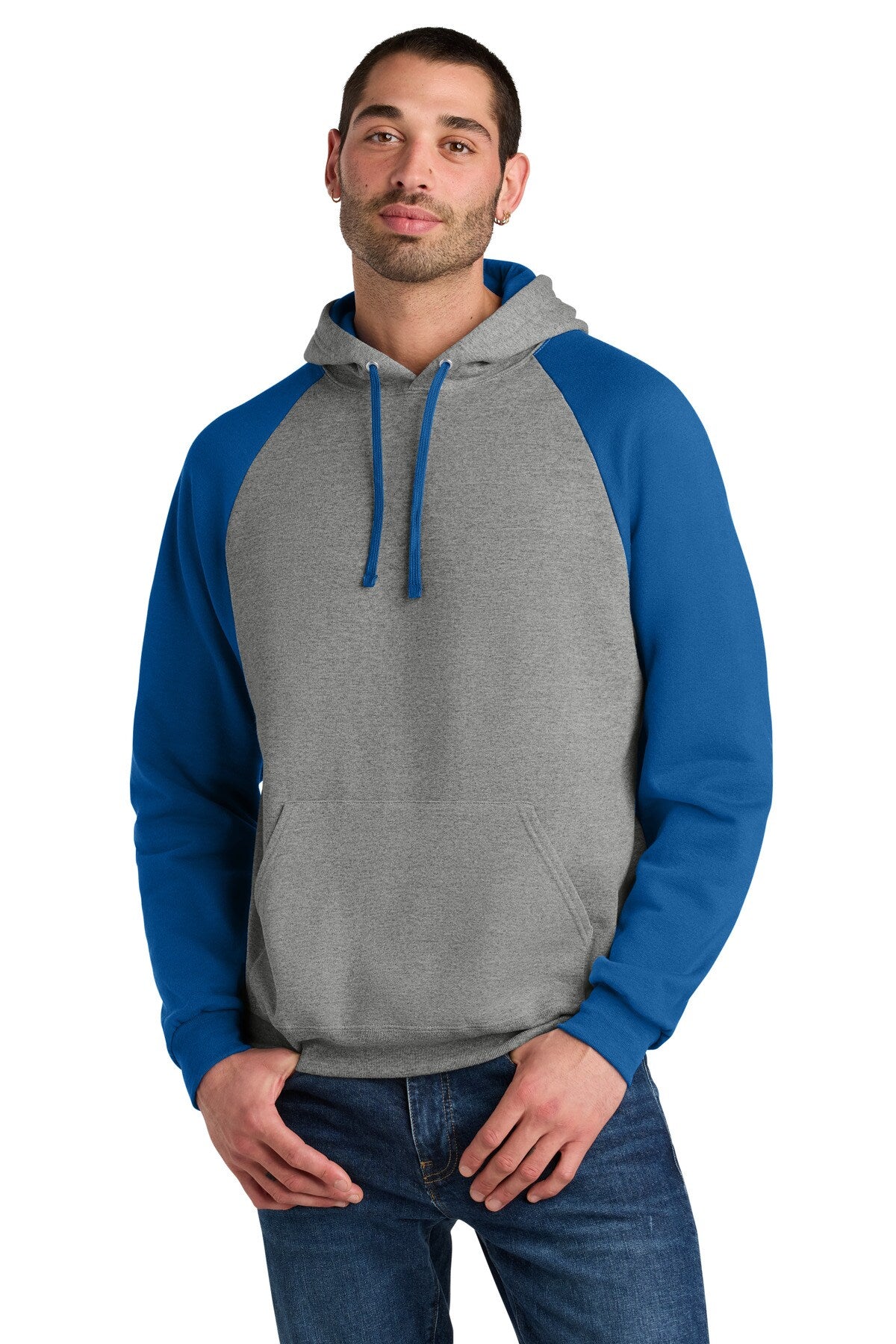 Jerzees® Adult NuBlend Colorblock Raglan Hoodie Sweatshirt