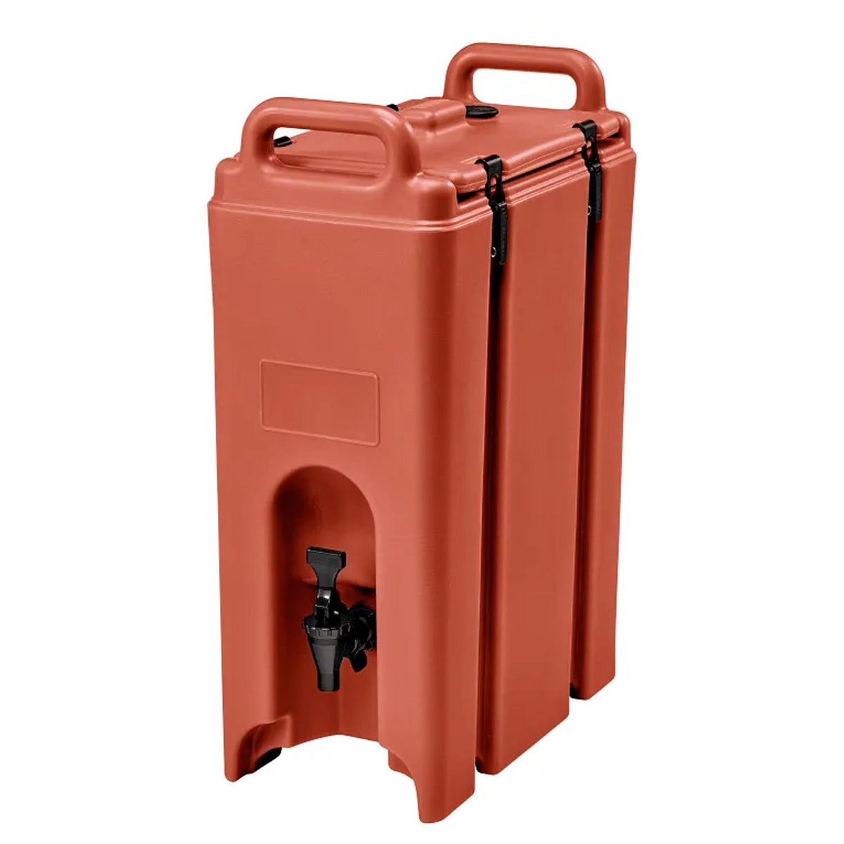 Cambro 500LCD Camtainer, Insulated Beverage Server, 4-3/4 Gal., Brick Red