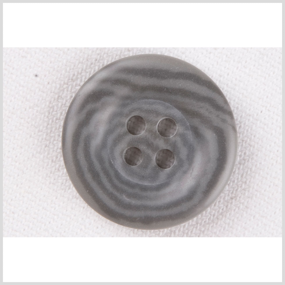 Plastic 4-Hole Button - 36L/23mm - Dark and Light Gray Spiral