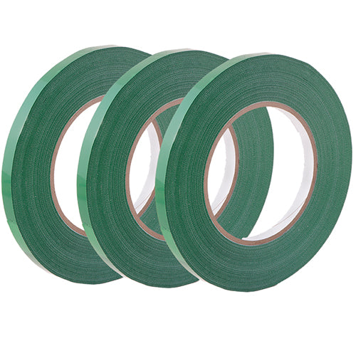 Tape for Poly Bag Sealer, Green, 3/8 Inch x 180 Yards - Pack of 3 Rolls