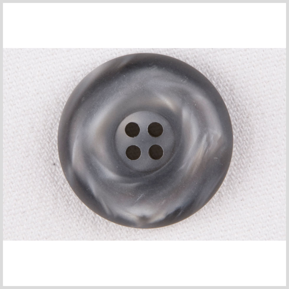 Plastic 4-Hole Button - 28L/18mm - Gray Shimmer Swirl Tire Rim