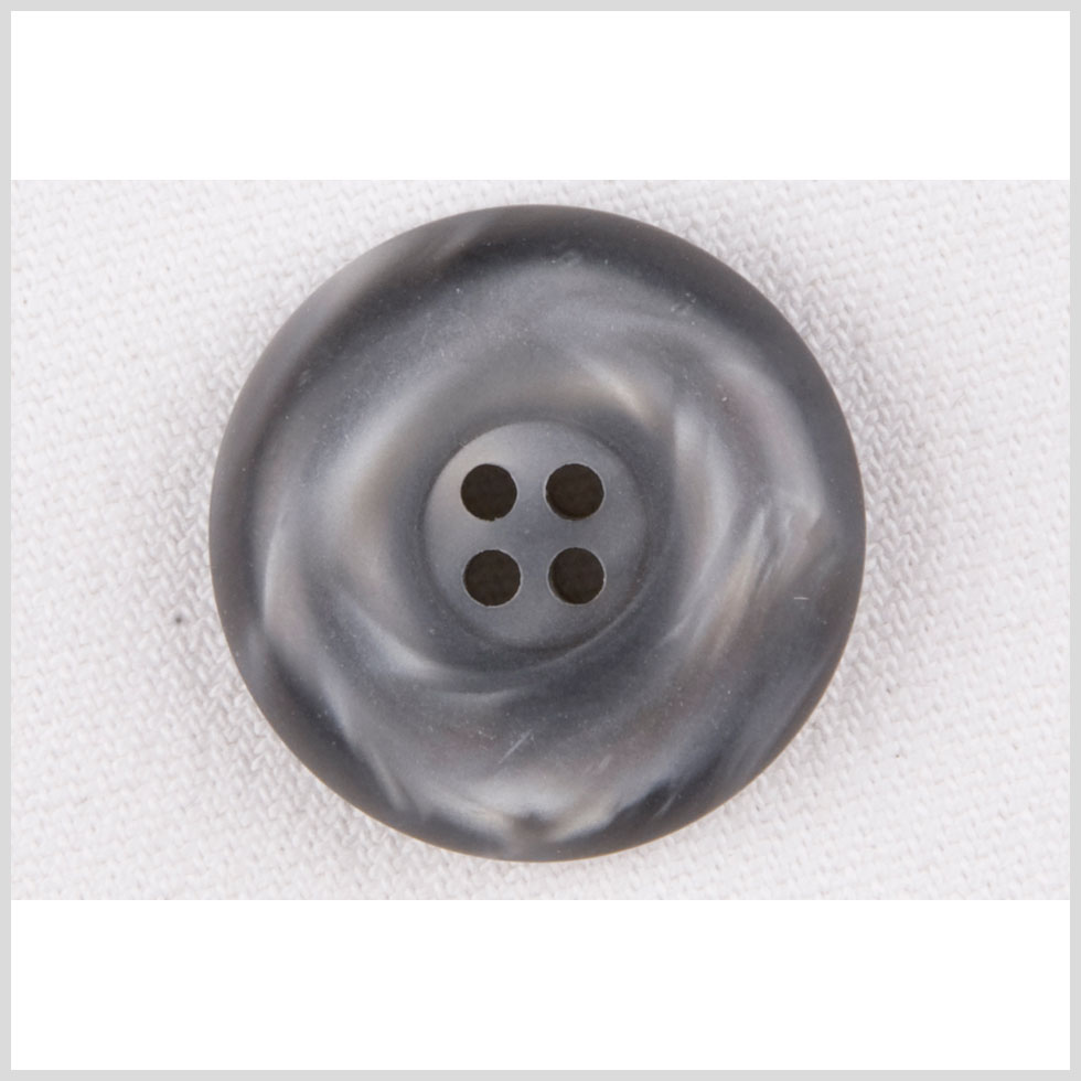 Plastic 4-Hole Button - 40L/25.5mm - Gray Shimmer Swirl Tire Rim