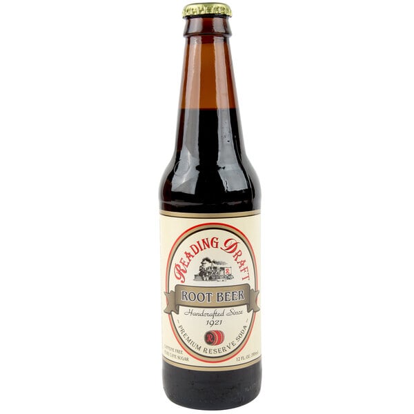 Reading Soda Works Root Beer 12 fl. oz. - 12/Case