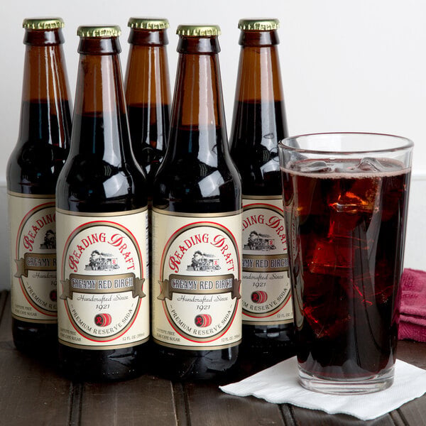Reading Soda Works Creamy Red Birch 12 fl. oz. - 12/Case