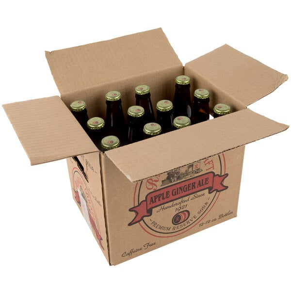 Reading Soda Works Apple Ginger Ale 12 fl. oz. - 12/Case
