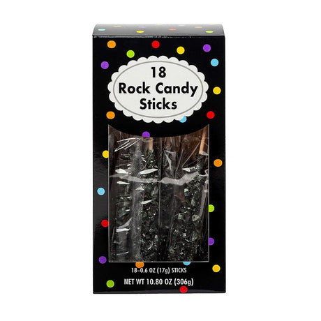 8" Bright Red Rock Candy Sticks - 10.8 oz, Pack of 18