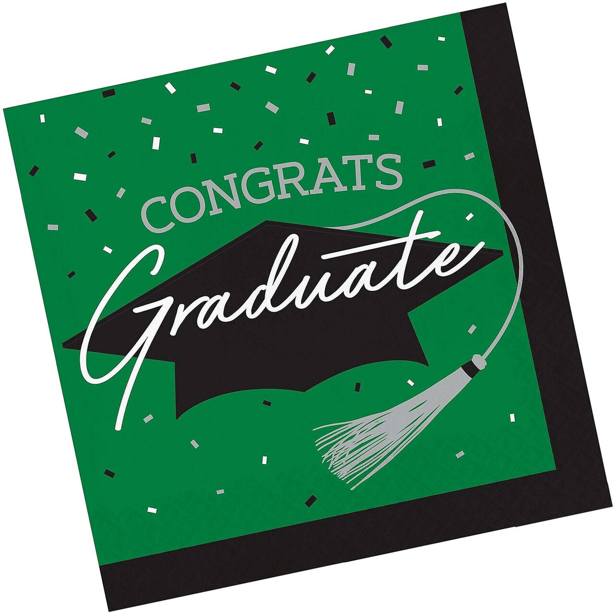 Creative Converting School Spirit Green Graduation Napkins – 108ct