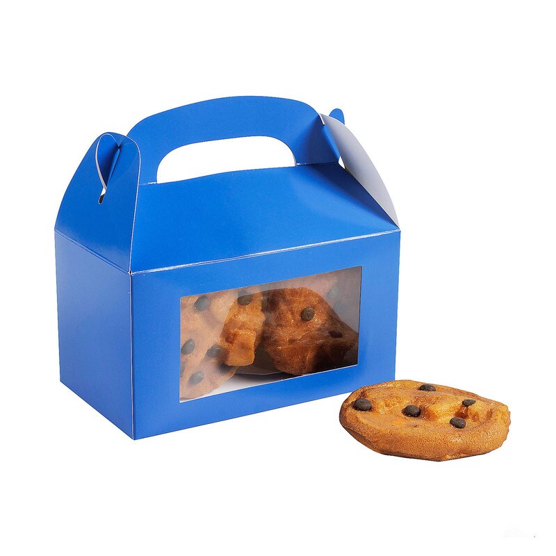 6" x 7" Cardstock Treat Boxes with Display Window - 12 Pc.