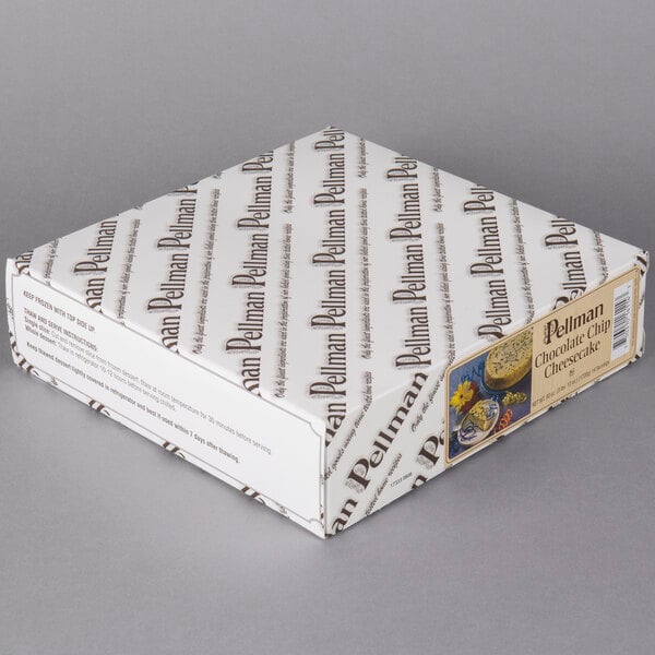 Pellman 14-Slice Pre-Cut Chocolate Chip Cheesecake 60 oz. - 6/Case