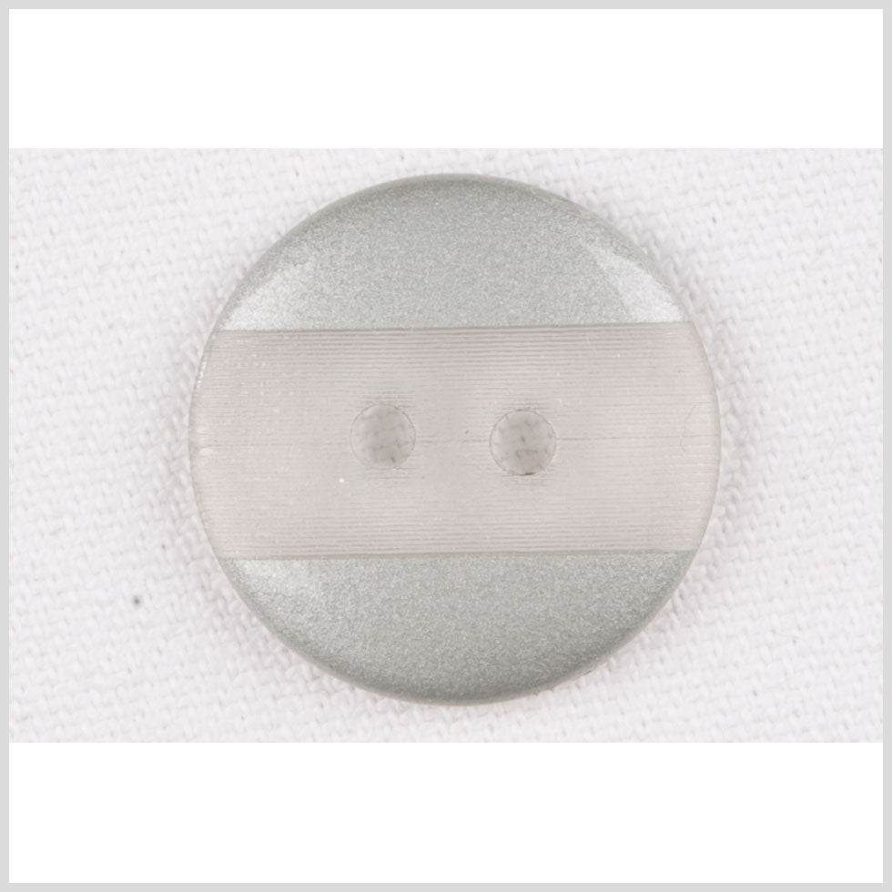 Plastic 2-Hole Button - 36L/23mm - Light Gray Engraved Ribbing Stripe