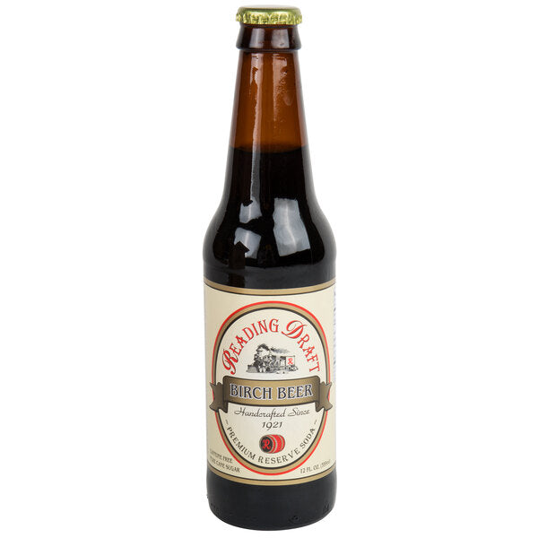 Reading Soda Works Birch Beer 12 fl. oz. - 12/Case