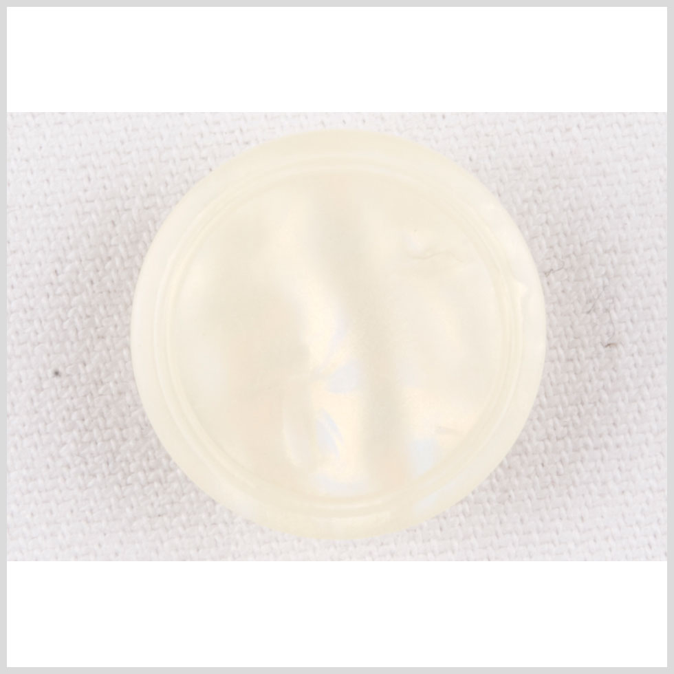 Plastic Shank Back Button - 28L/18mm - Ivory Gold Luster