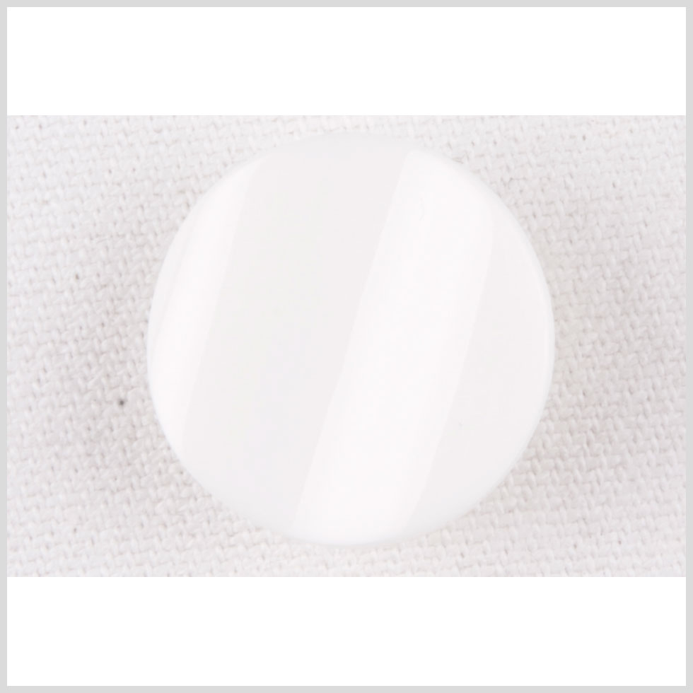 White Plastic Button - 32L/20mm