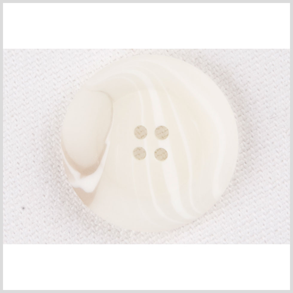 White Plastic Button - 32L/20mm