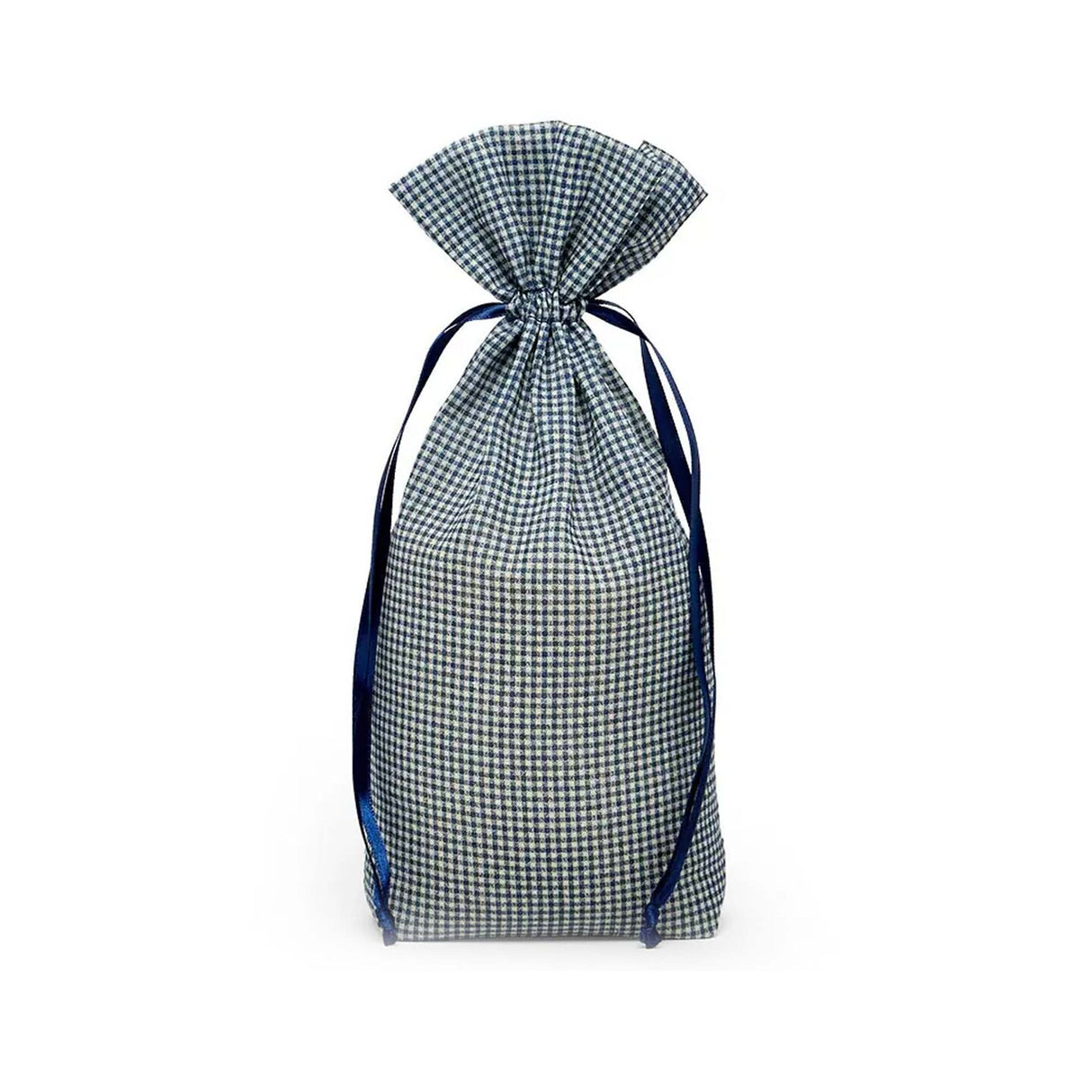 Classic Gingham Cotton Bag 5 5/8" x 1 5/8" x 10 3/8"