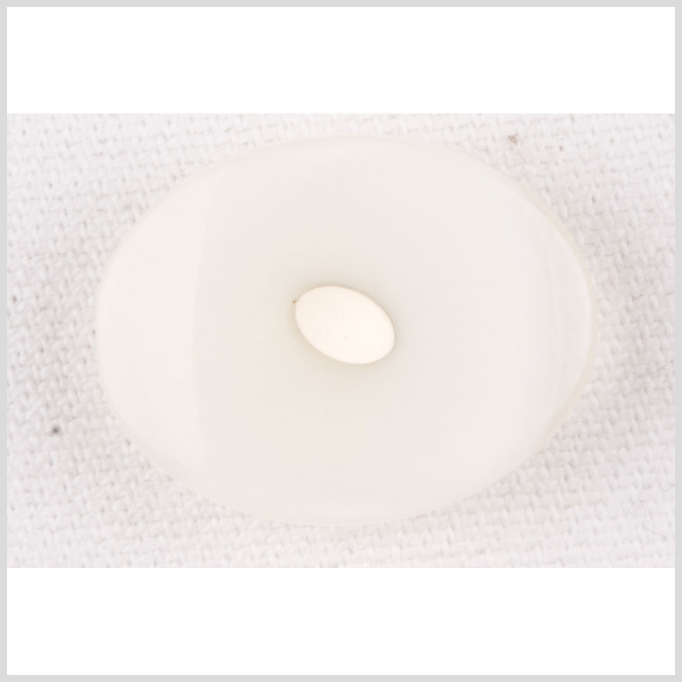 Plastic Shank Back Button - 36L/23mm - White Oval
