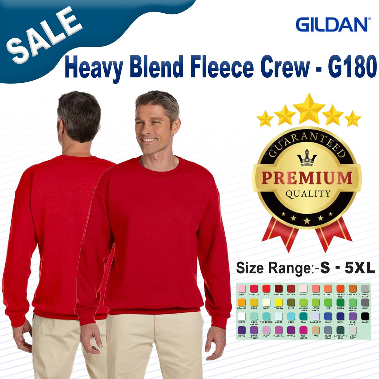 Gildan® Heavy Blend Fleece Crewneck Sweatshirt