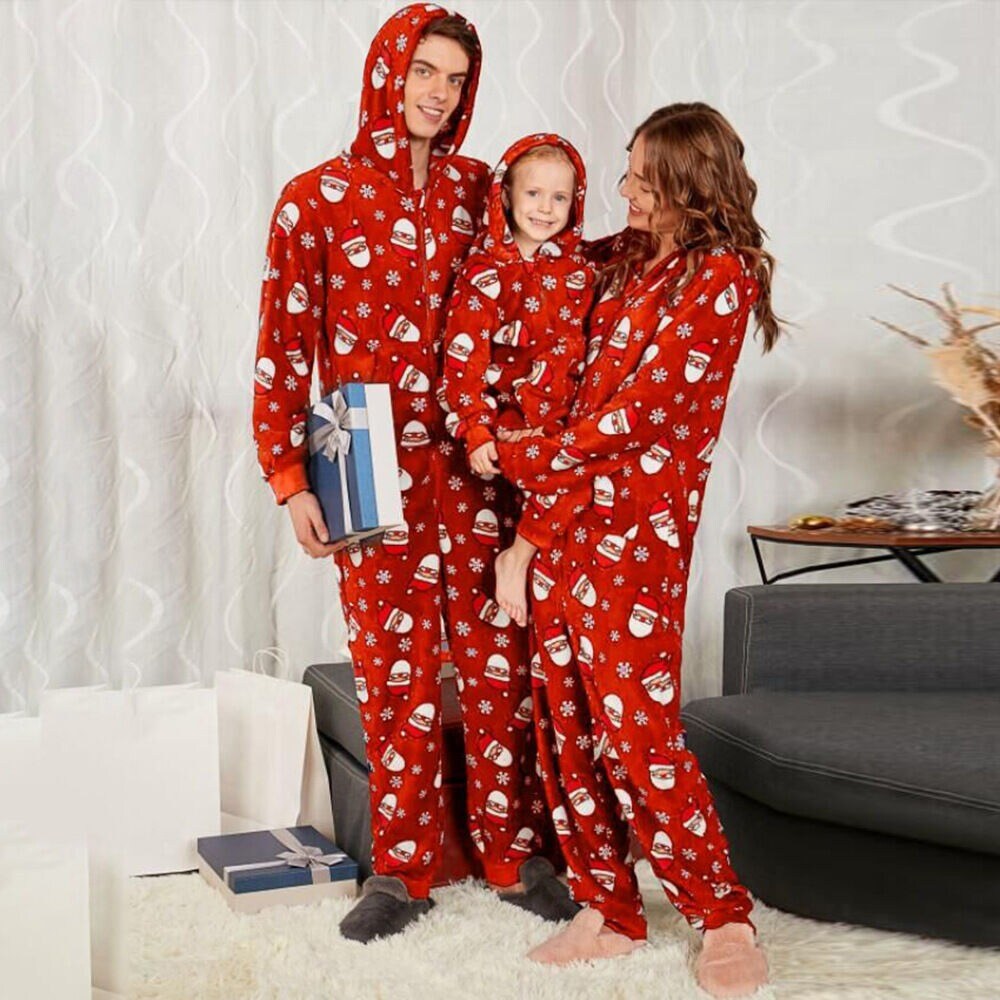 Christmas Santa Print Jumpsuits