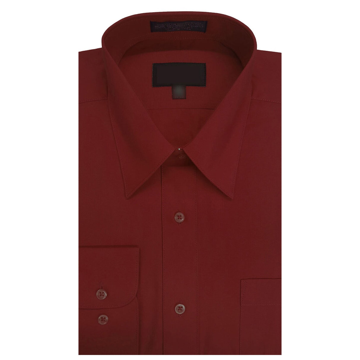 Burgundy Slim Fit Long Sleeve Polo Shirt