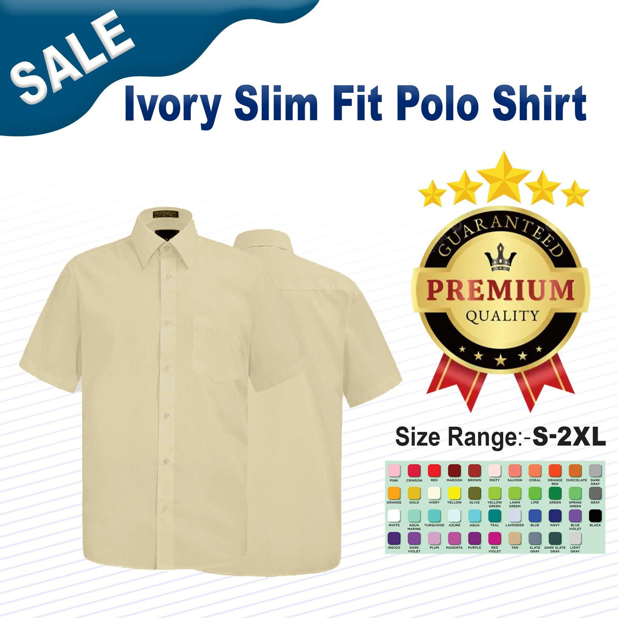 Ivory Slim Fit Polo Shirt