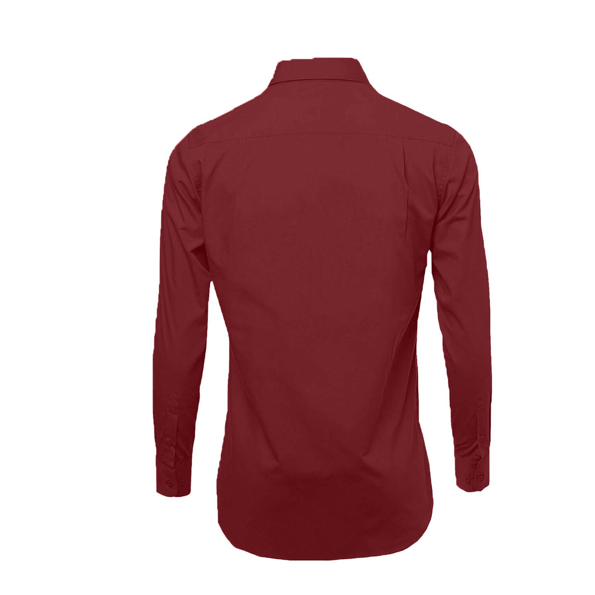 Burgundy Slim Fit Long Sleeve Polo Shirt