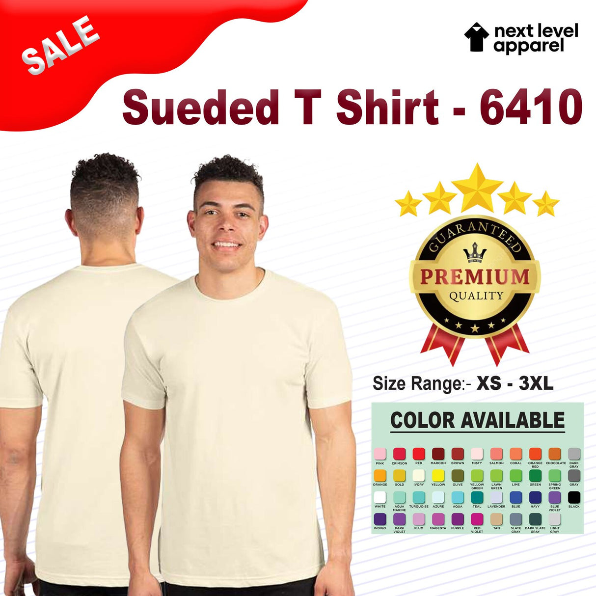 Next Level® Sueded Short Sleeve Crewneck T-Shirt