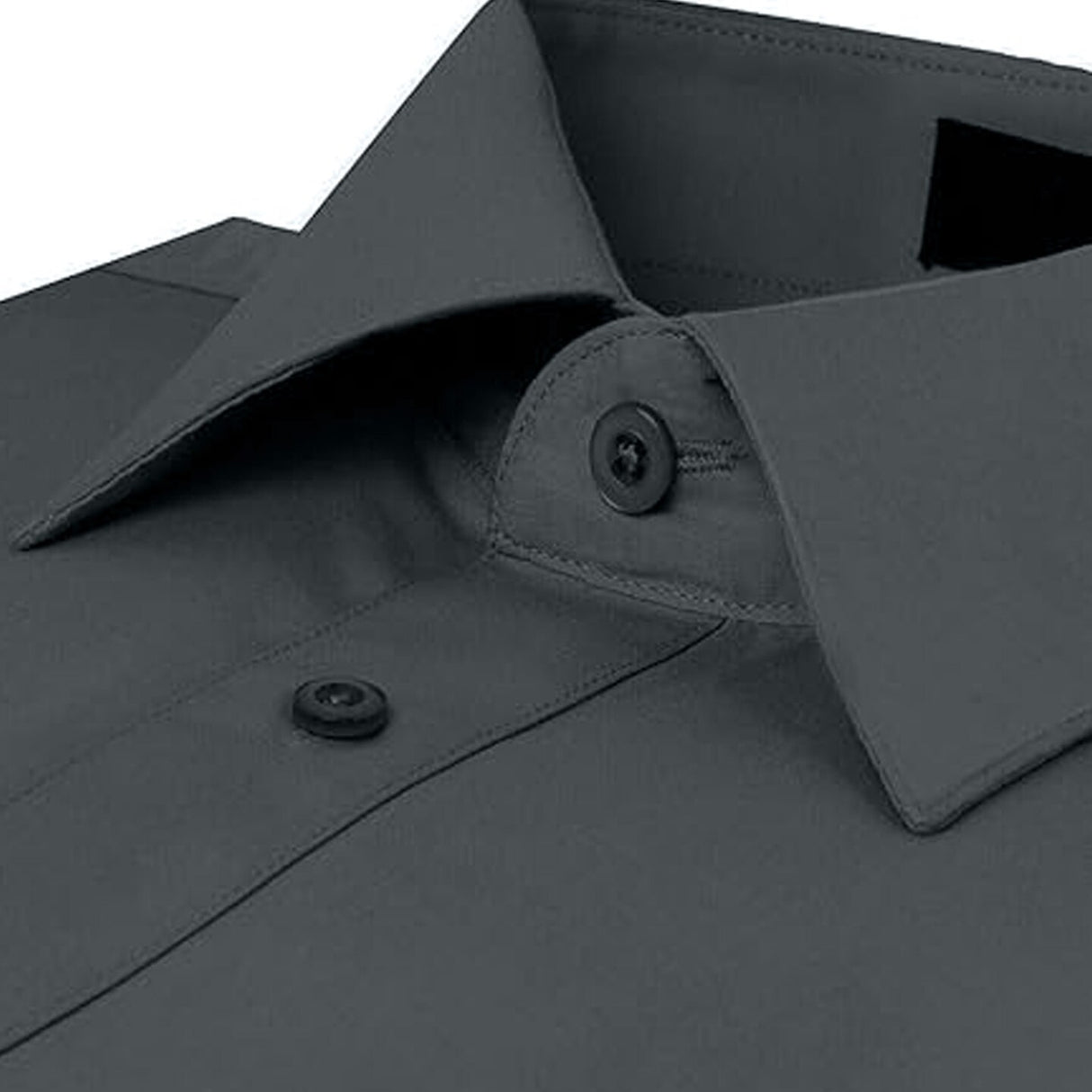 চারকোল স্লিম ফিট লম্বা হাতা পোলো শার্ট