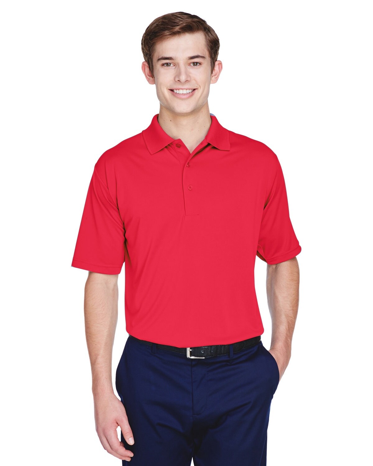 UltraClub® Men's Cool & Dry 8-Star Elite Performance Interlock Polo