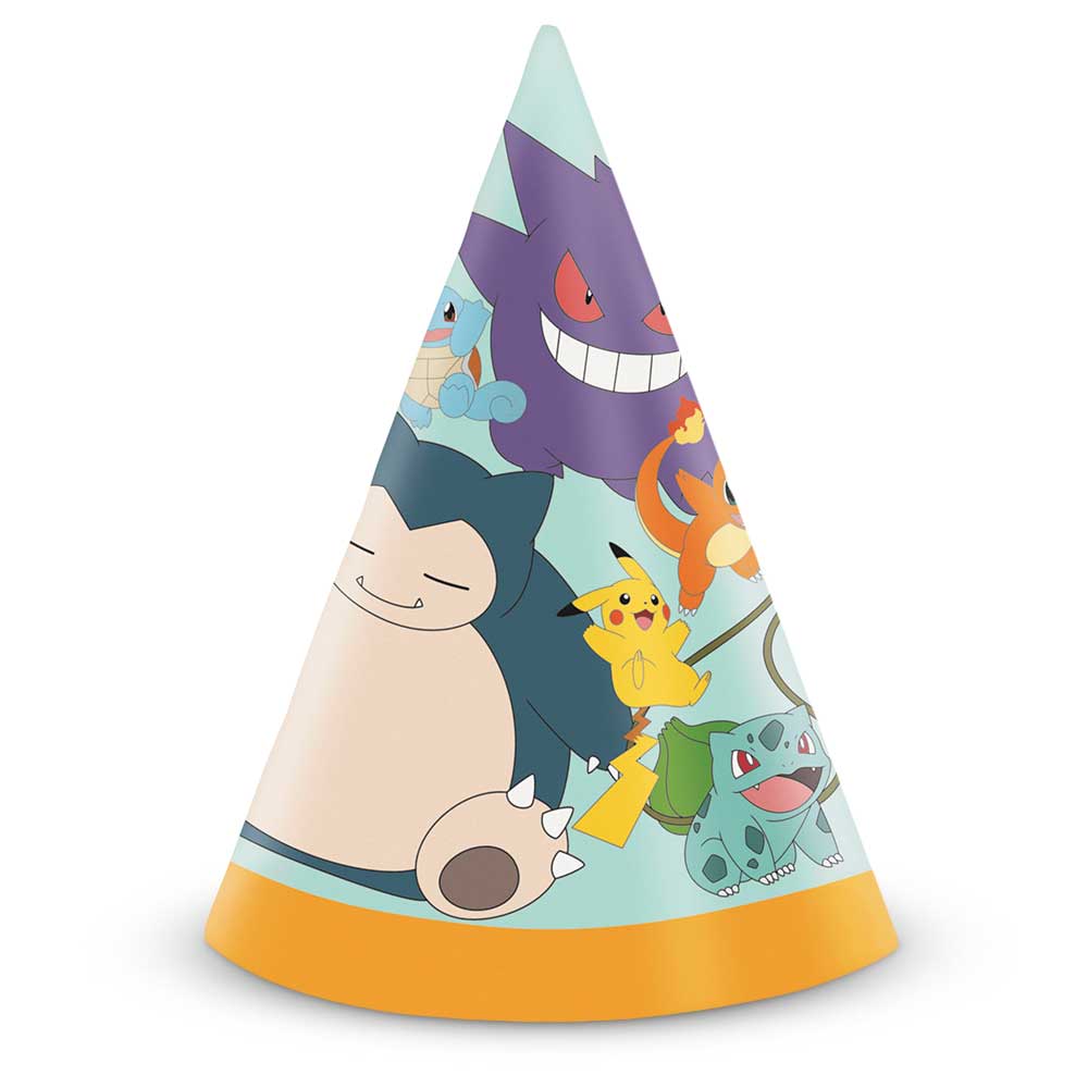 Pokemon Party Hats 8 Pack