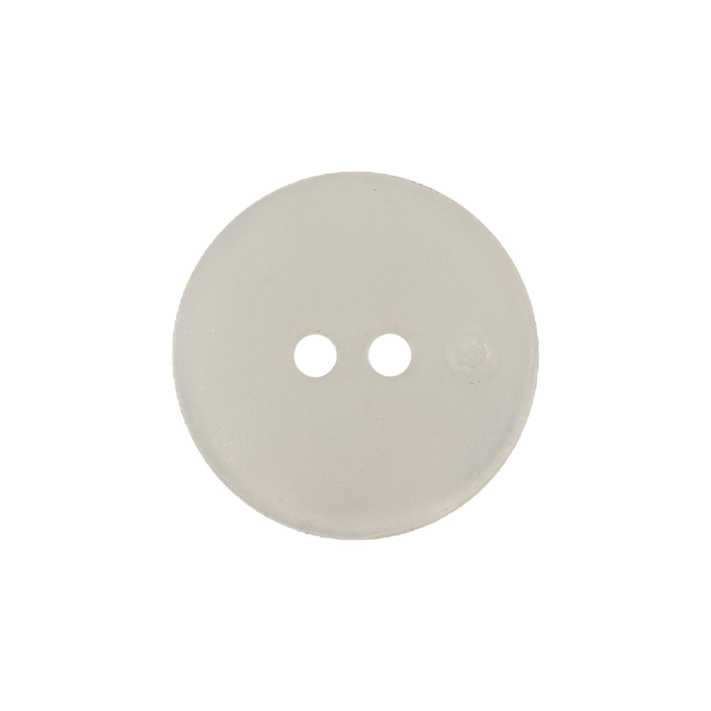 Ivory Iridescent 2-Hole Smooth Top Plastic Button - 33L/21mm