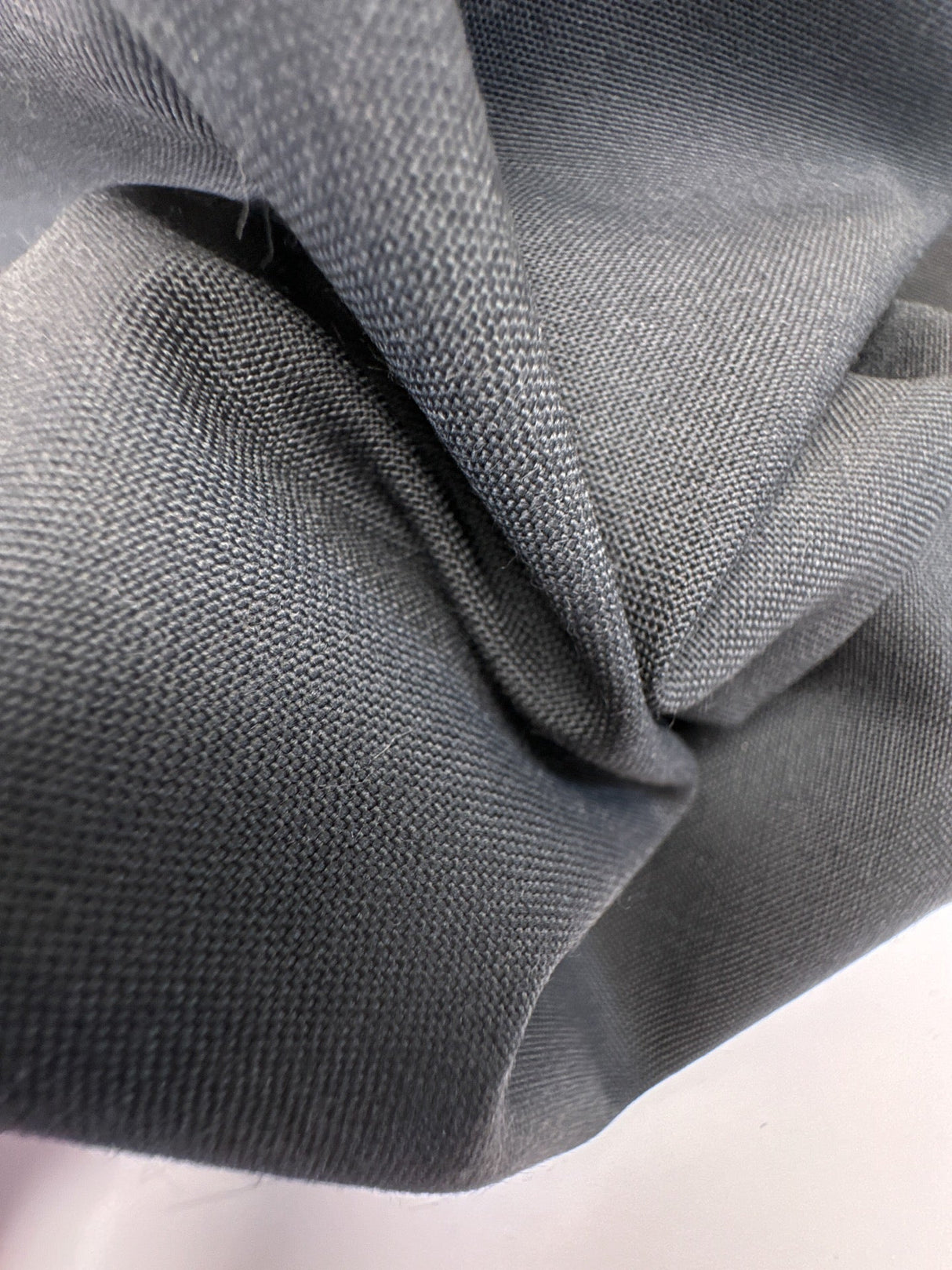 Wool Polyamide Plain Gray Suiting