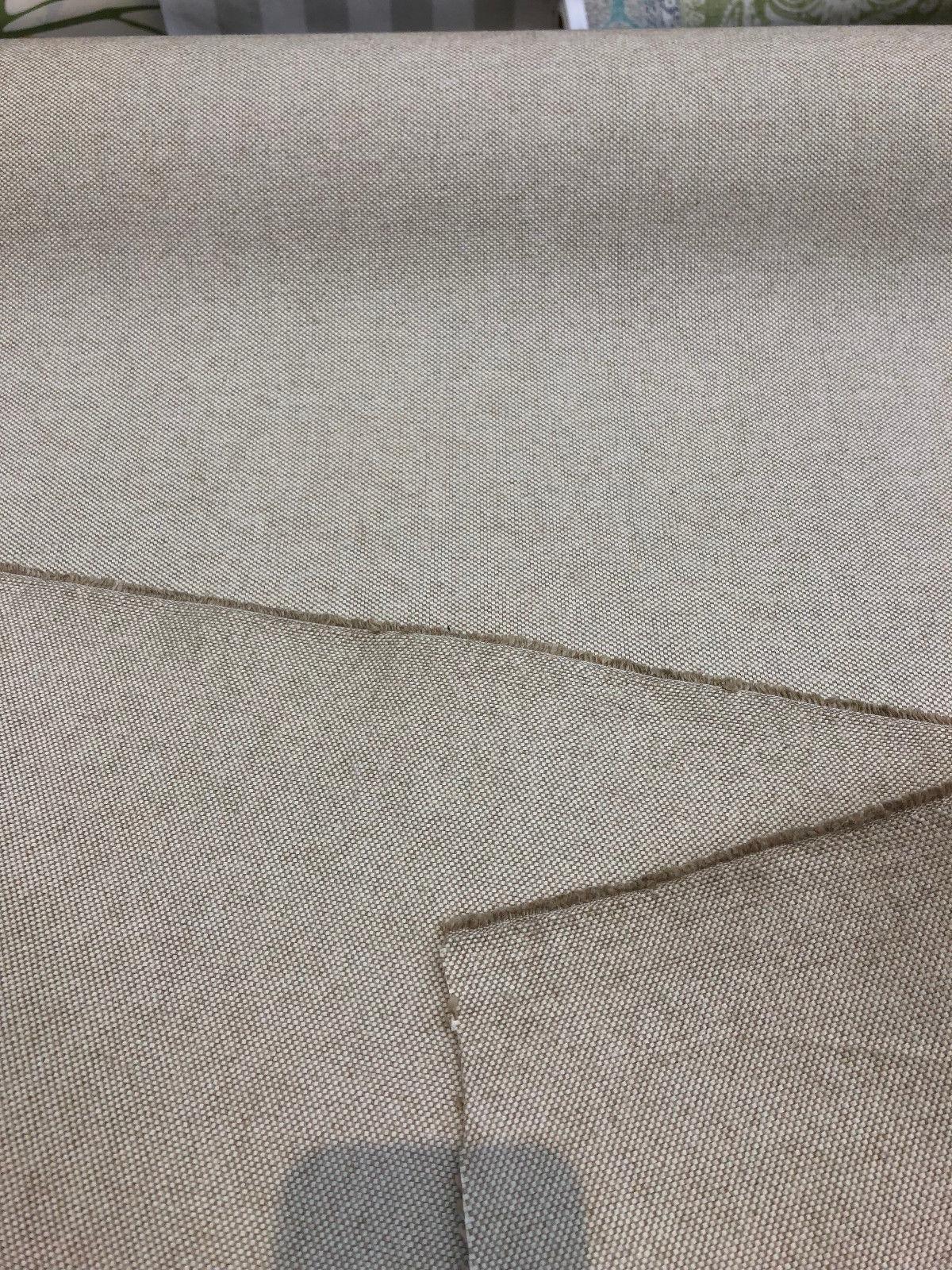 Linen Symphony Linen Cotton Fabric - Beige, Heavy Canvas Upholstery, 60" Width (1 Yard)