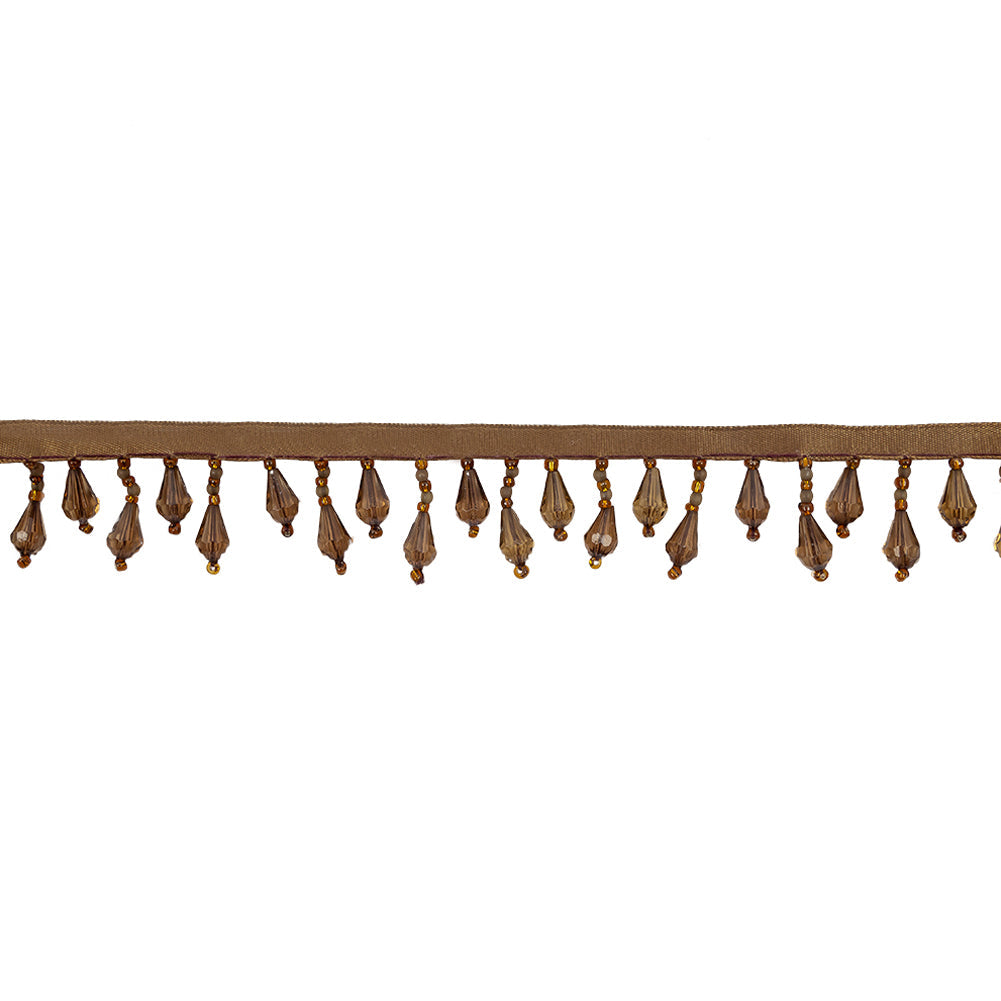 Chocolate Beaded Fringe