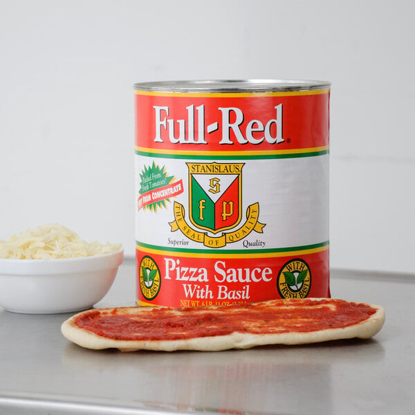 Stanislaus #10 Can Full-Red Pizza Sauce with Basil