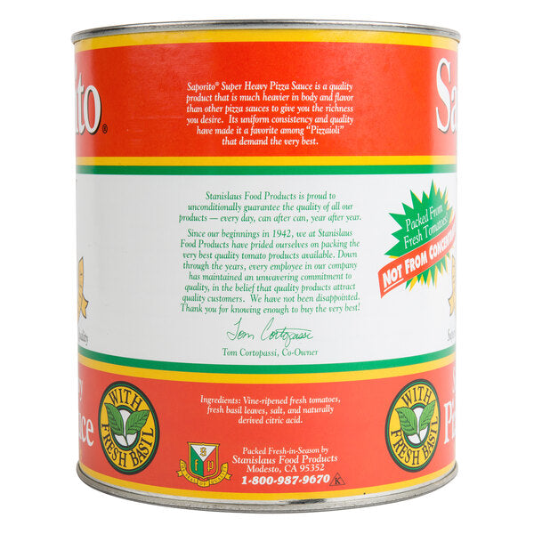 Stanislaus #10 Can Saporito Super Heavy Pizza Sauce