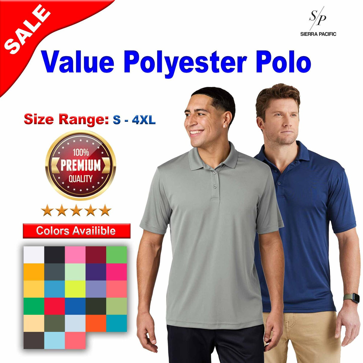 Sierra Pacific® Value Polyester Polo