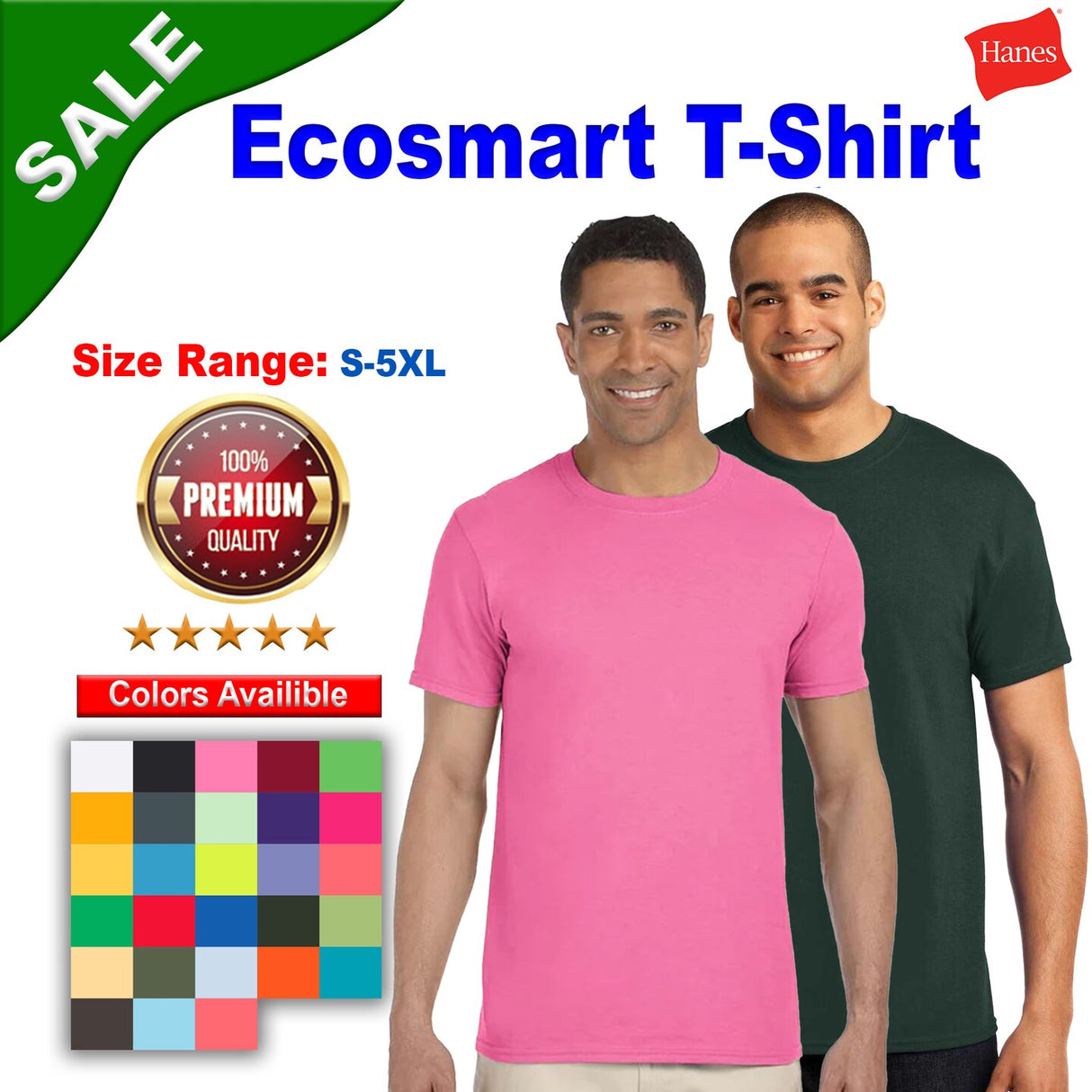 Hanes® Ecosmart Crewneck Short Sleeve T-Shirt