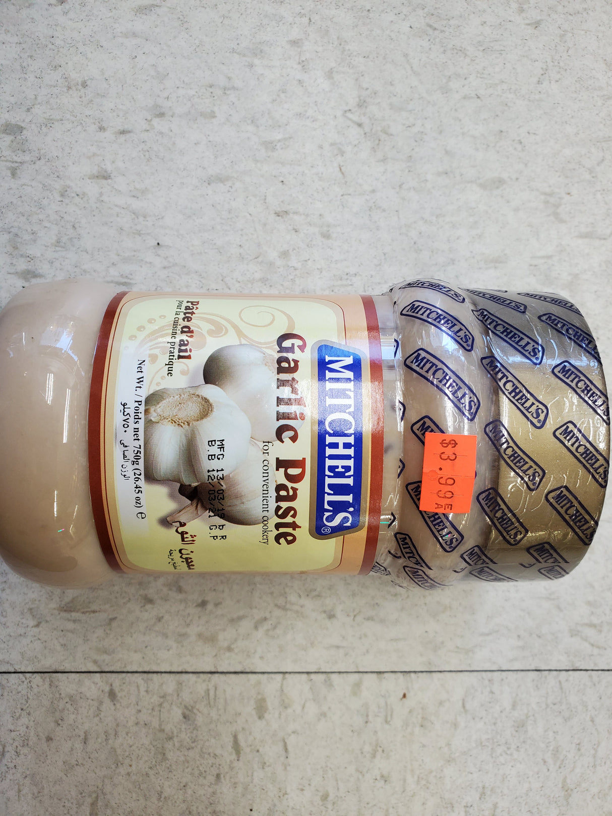 MITCHELL'S Garlic Paste 750g